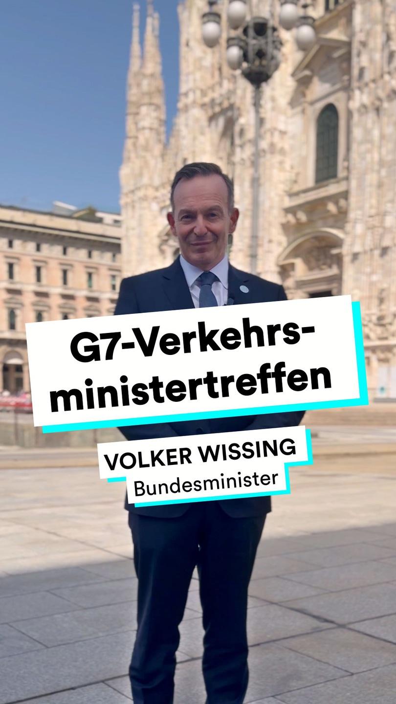 Startbild zum Video: G7-Verkehrsministertreffen in Mailand | #Wissing