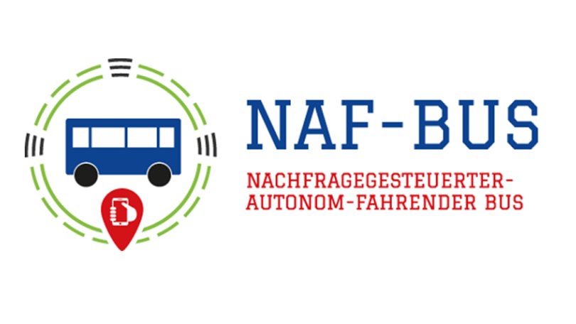 Nachfragegesteuerter Autonom-Fahrender Bus – NAF-Bus Logo