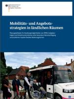 Titelblatt: „Mobilitäts- und Angebotsstrategien in ländlichen Räumen“