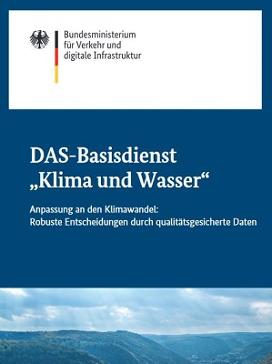 Cover der Broschüre „DAS-Basisdienst„ Klima und Wasser“