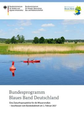 Cover der Broschüre „Bundesprogramm Blaues Band Deutschland“
