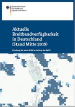 Cover der Broschüre: "Kurzbericht zum Breitbandatlas Ende 2018 im Auftrag des Bundesministeriums für Verkehr und digitale Infrastruktur (BMVI)"
