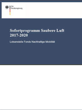 Broschüre - Sofortprogramm „Saubere Luft 2017 - 2020“