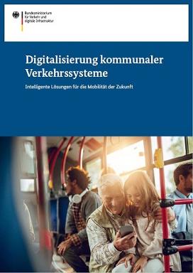 Titelbild der Broschüre "Digitalisierung Kommunaler Verkehrssysteme"