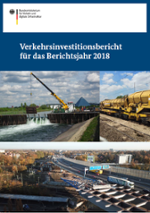 Titelbild der Broschüre „Verkehrsinvestitionsbericht 2018“