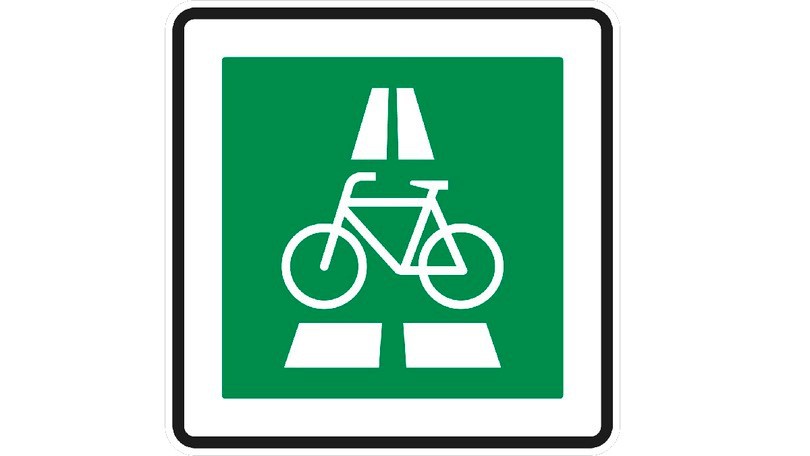 German Cycling Highway Traffic Sign